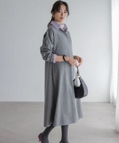 組曲 S 【加藤ローサさん着用】コットンタッチシャーティングボウタイ付き シャツ