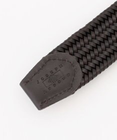 JOSEPH ABBOUD 【キングサイズ・イタリア素材・ストレッチ・日本製】レザーメランジストレッチベルト