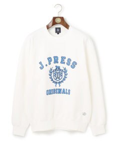 J.PRESS MEN 【J.PRESS ORIGINALS】【UNISEX】Supima Recycle Cotton CREST Logo Sweat