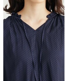 Green Parks とろみ衿フリルブラウス