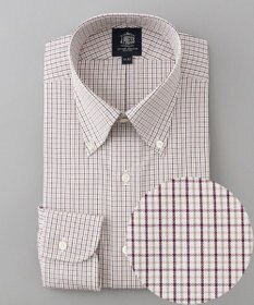 J.PRESS MEN 【PREMIUM PLEATS / 形態安定】タッタソールチェック シャツ / B.D.