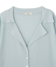 earth music&ecology テーラーカラーニットカーディガン