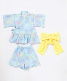 ANY KIDS 簡単帯付き 甚平セット