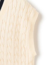 J.PRESS YORK STREET 【UNISEX】テープヤーンチルデン ニットベスト