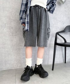 WEGO 【SMLサイズ展開】ラバーコンビ厚底スニーカー