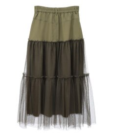 Green Parks ・ELENCARE DUE ハイブリットティアードスカート