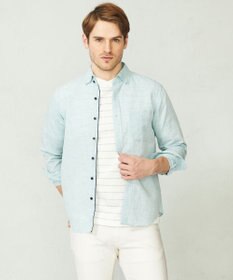 JOSEPH ABBOUD 【カラー豊富/サステイナブル】リヨセルリネンサッカーシャツ