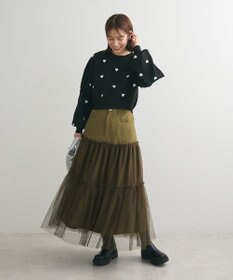 Green Parks ・ELENCARE DUE ハイブリットティアードスカート