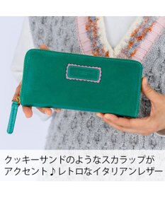 tsumori chisato CARRY シンプルバイカラー ラウンドファスナー長財布