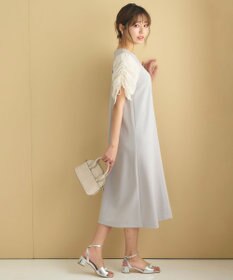 Feroux 【洗える】ドロストスリーブカットソー ワンピース