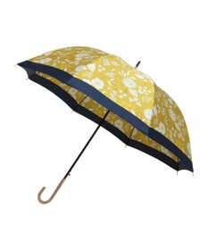 MOONBAT LANVIN en Bleu 長傘 バイカラーデイジー サテンプリント ジャンプ 耐風