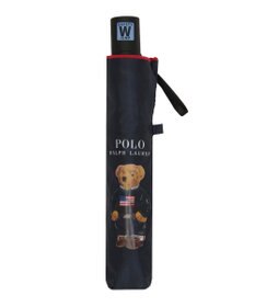 MOONBAT 【自動開閉】POLO RALPH LAUREN 遮光 晴雨兼用 折りたたみ日傘 無地 ポロベア
