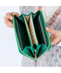 tsumori chisato CARRY シンプルバイカラー ラウンドファスナー長財布