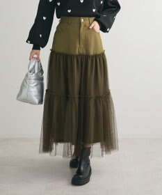 Green Parks ・ELENCARE DUE ハイブリットティアードスカート