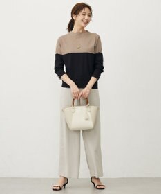 J.PRESS LADIES L Vis/Peスパーク カラーブロッキング ニット