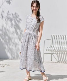 ANY SIS 【洗える】フラワープリーツ ワンピース