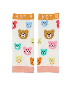 MIKI HOUSE HOT BISCUITS カラフルビーンズ 総柄レッグウォーマー