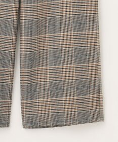 J.PRESS LADIES 【洗える】PL/Visストレッチチェック セミワイド パンツ