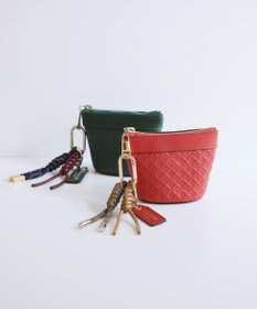 TOPKAPI 【TREASURE TOPKAPI】スムースレザー 幾何柄 マルチケース バッグチャーム