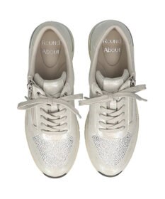 Bridget Birkin 【Round About】ラインストーンサイドジップスニーカー