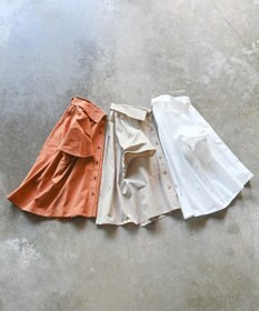 muuc 〈ドライタッチな上質コットン100%〉〈タイプライター生地〉後ろギャザー入り フレンチスリーブのブラウス