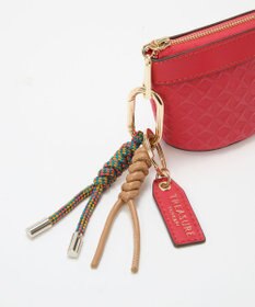 TOPKAPI 【TREASURE TOPKAPI】スムースレザー 幾何柄 マルチケース バッグチャーム