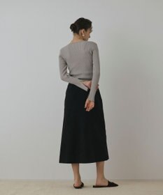 GRACE CONTINENTAL フェイクスウェードフレアスカート