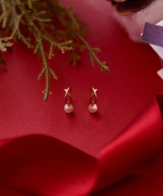 Phoebe 【K10】クロッシングパールピアス