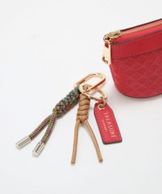 TOPKAPI 【TREASURE TOPKAPI】スムースレザー 幾何柄 マルチケース バッグチャーム