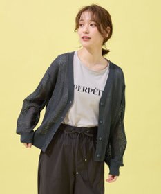 ANY メッシュカーディガン