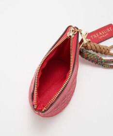 TOPKAPI 【TREASURE TOPKAPI】スムースレザー 幾何柄 マルチケース バッグチャーム