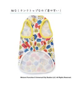 PET PARADISE 犬の服 春夏 ひんやり クール 接触冷感 虫除け ミニオン  ふきだし柄 タンクトップ 【小型犬】