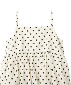 YECCA VECCA ドット柄バルーンキャミワンピース