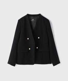 GRACE CONTINENTAL パールボタンノーカラージャケット