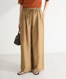 Green Parks 共ベルト付きツイルカラーパンツ