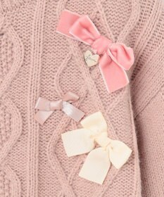 ANY KIDS リボン ケーブル ニット