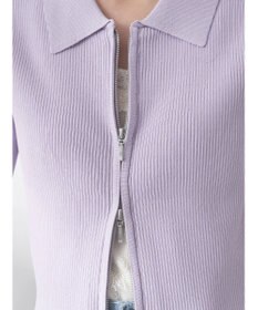 earth music&ecology 衿付きダブルＺＩＰカーディガン