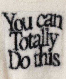 WEGO シャギーロゴコンパクトニット