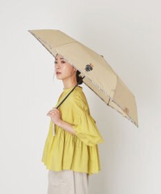 MOONBAT 【WEB限定/軽量】POLO RALPH LAUREN（ポロ ラルフローレン） 折りたたみ傘 ポロベア×チェックパイピング 無地 FLAG BEAR