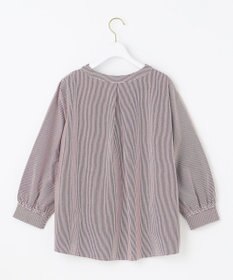 ANY SIS 【洗える】シルケットジャージーストライプ ブラウス