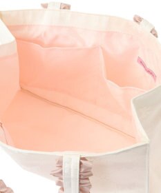 Maison de FLEUR リボン柄ジャカードスクエアトートMバッグ