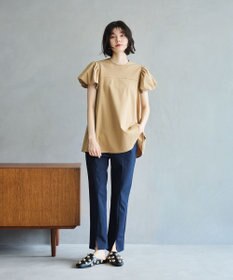 #Newans 【洗える】Aラインパフスリーブカットソー