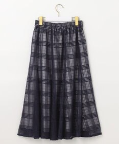 ANY SIS L レーシーチェック スカート