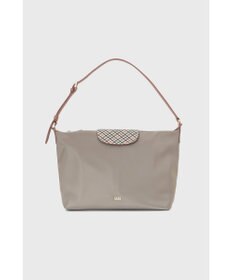 DAKS ナイロン×牛革 ハウスチェック ショルダーバッグ