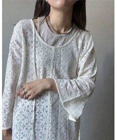 Green Parks AnriettMusee レースロングワンピース