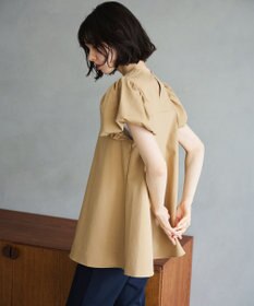 #Newans 【洗える】Aラインパフスリーブカットソー