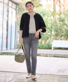 ANY 【洗濯機可/ウエストゴム/ストレッチ】ウルトライージーデニムパンツ