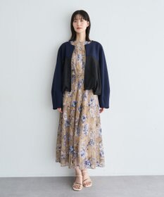 YECCA VECCA 異素材MIXバルーンブルゾン