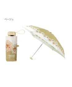 MOONBAT 【UVカット/コンパクト】ポール & ジョー (PAUL & JOE ACCESSOIRES) 折りたたみ雨傘 クリザンテーム