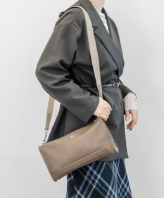 blancle シュリンクレザー クラッチショルダー